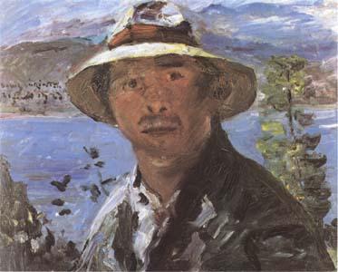 Lovis Corinth Self-Portrait with Straw Hat (mk09) china oil painting image